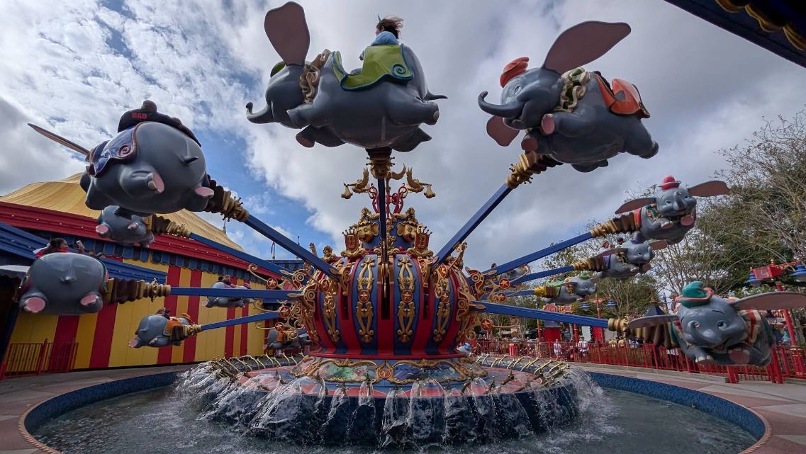 Dumbo the Flying Elephant at Disney World's Magic Kingdom